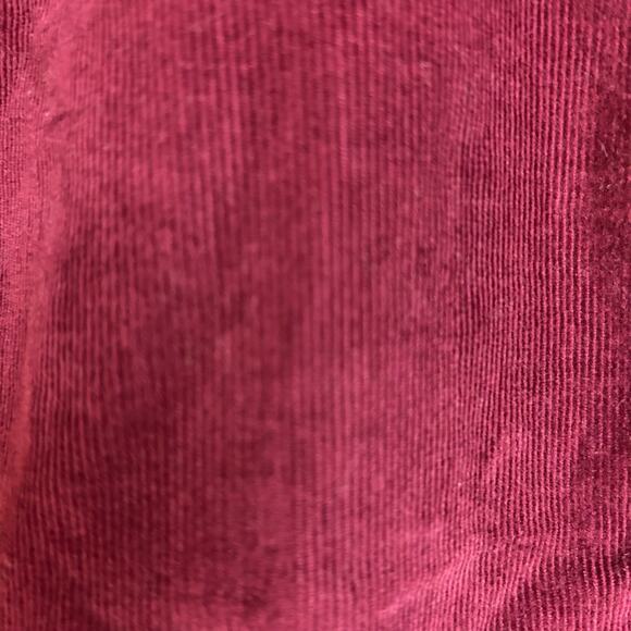 FatFace Red Maroon Needlecord Corduroy Smock Shirt Dress Pockets Fall Size 10 R - Picture 4 of 7